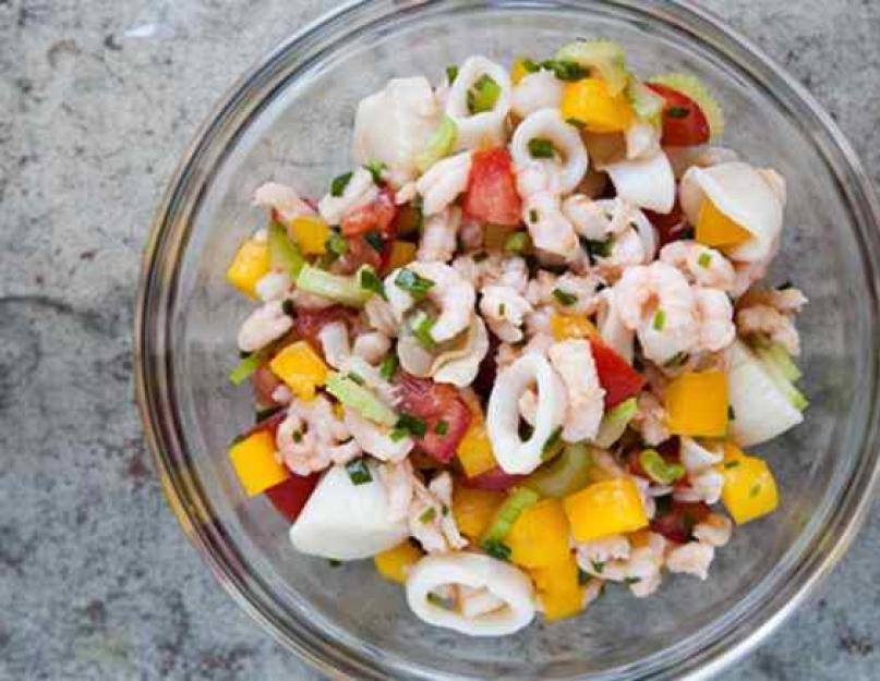Салат морской. Морской салат — лучшие рецепты