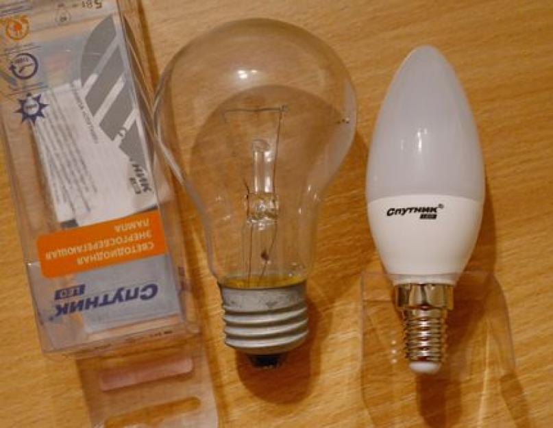 20 ватт энергосберегающая. Сравнение светодиодных ламп, люминесцентных и ламп накаливания