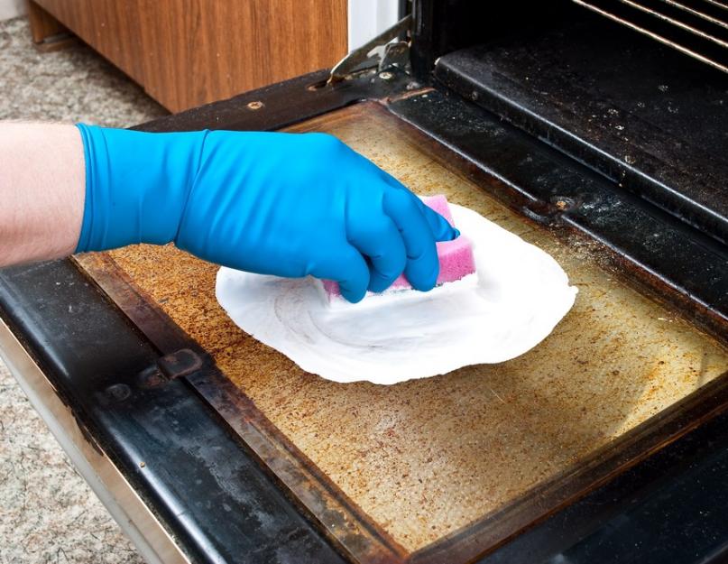 Очистить духовку содой. Как очистить электрическую духовку от жира, нагара и других стойких загрязнений: проверенные способы