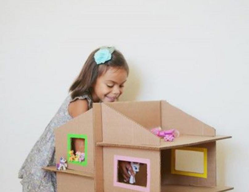 Домик для ребенка из картона своими руками. Какие домики можно сделать из картона своими руками