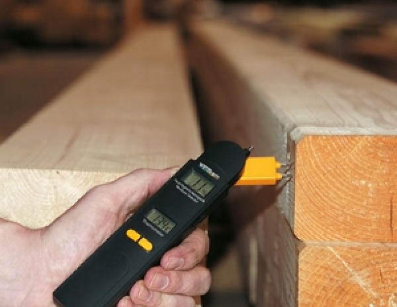 Принцип работы портативного влагомера. Обзор влагомеров древесины Принцип работы влагомера заключается в определении