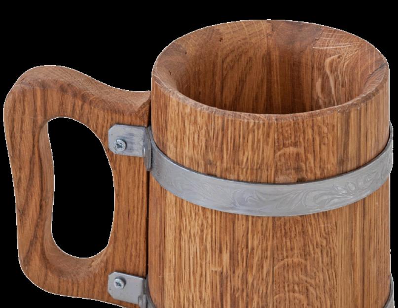 Размеры деревянных кружек. Как сделать кружку из дерева для пива – пивной деревянный бокал своими руками