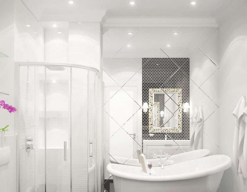 Дизайн большой ванной комнаты с совмещенным санузлом. Интерьер санузла