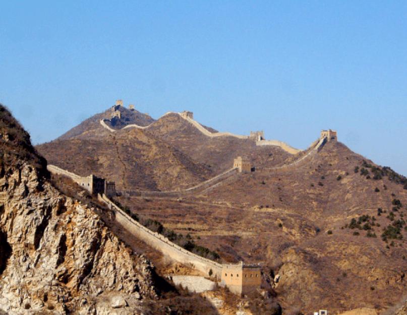 Китайская стена на современной карте. Великая Китайская стена (Great Wall of China)