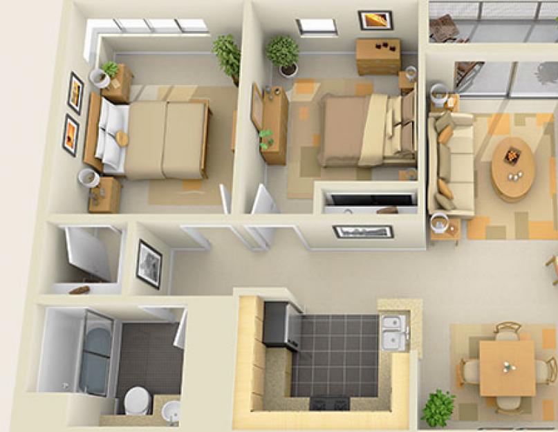 Как сделать планировку комнаты. Лучшие идеи зонирования однокомнатной квартиры: как грамотно разграничить пространство? Планировка высоты потолка в проектах