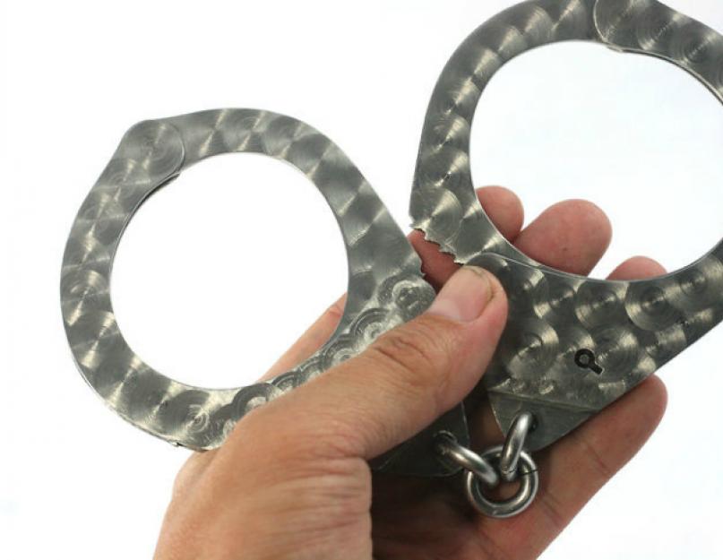 Как снять наручники сломав палец. Как избавиться от наручников