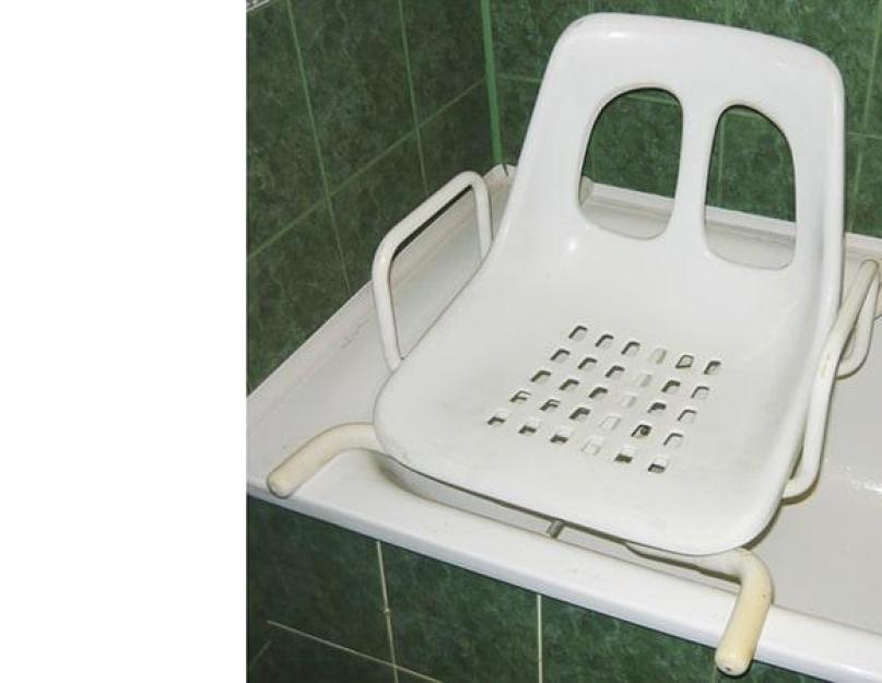Кресло для ванны для инвалидов. Кресло-сидение вращающееся для ванны