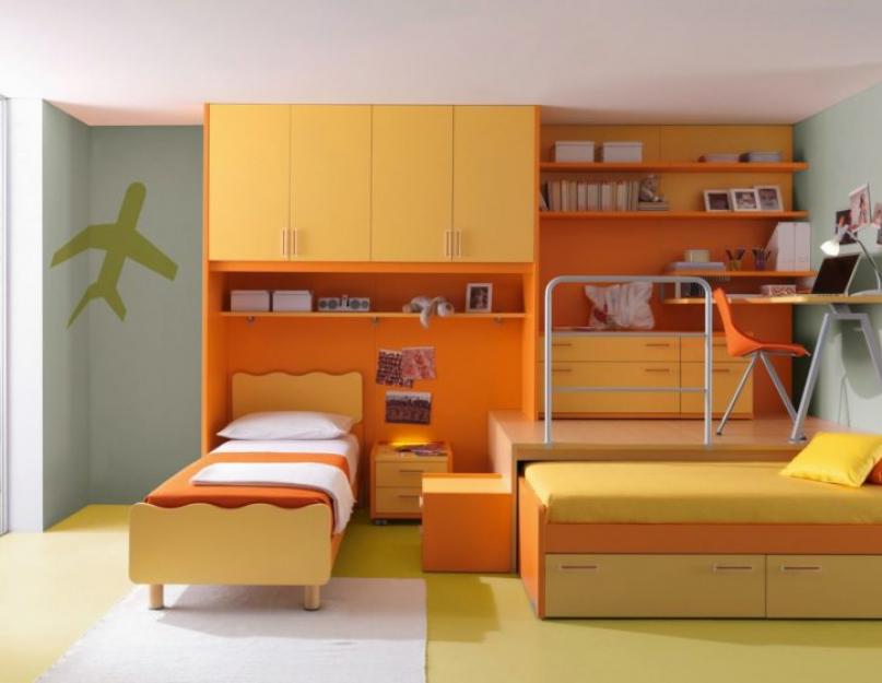 Лучезарный желтый цвет в детской комнате. Красивые интерьеры детских комнат в зеленых тонах Интерьер детской в зеленых тонах