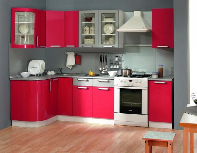 Кухня из пластика красно белая. Кухня из пластика: плюсы и минусы, типы покрытий, удачные сочетания цветов (реальные фото)