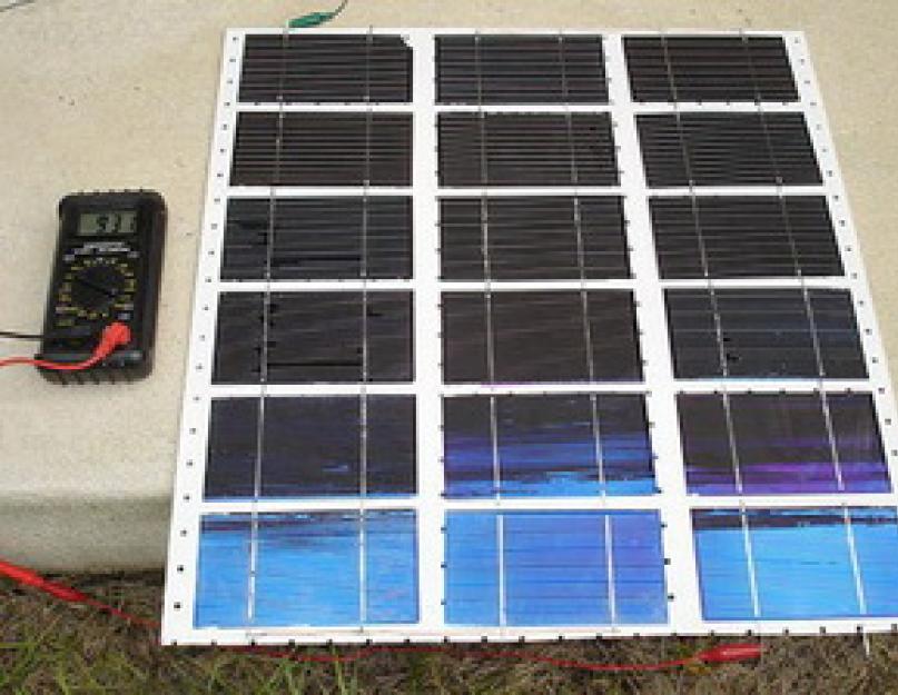 Из чего делают солнечные батареи. Солнечная батарея - что это такое? Видео — как изготавливается солнечная батарея своими руками