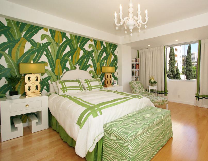 Оформляем спальню в зеленых тонах. Дизайн спальни в зеленых тонах и бирюзовых, фото интерьеров