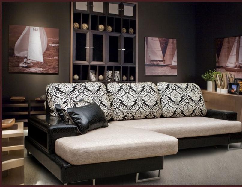 Угловой диван в современный стиль гостиную. Как органично вписать угловой диван в интерьер гостиной? Размер моделей угловых диванов для гостиной
