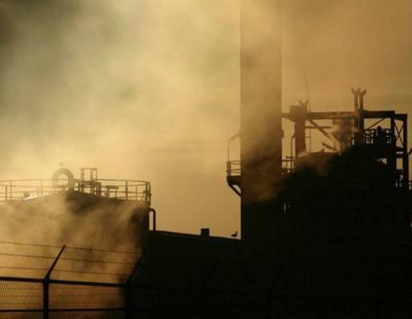 Выбросы в атмосферу загрязняющих веществ от предприятий. Загрязнение земной атмосферы: источники, виды, последствия