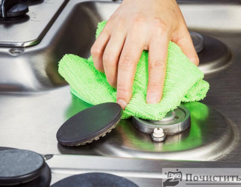 Как легко отмыть газовую плиту. Как очистить плиту от пятен жира и въевшегося нагара? Как и чем очистить от загрязнений решетку плиты из стали