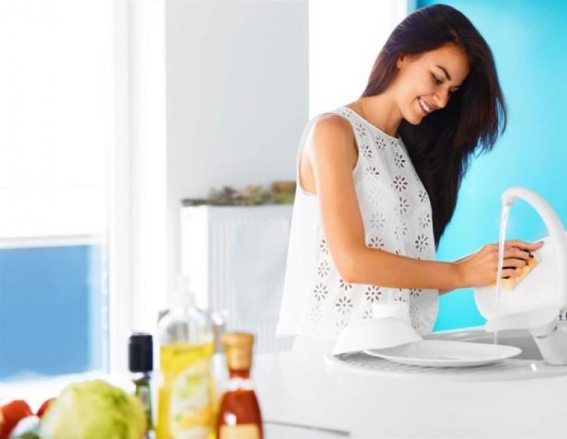 Научиться мыть посуду. Чем помыть посуду без химии руками и в посудомойке