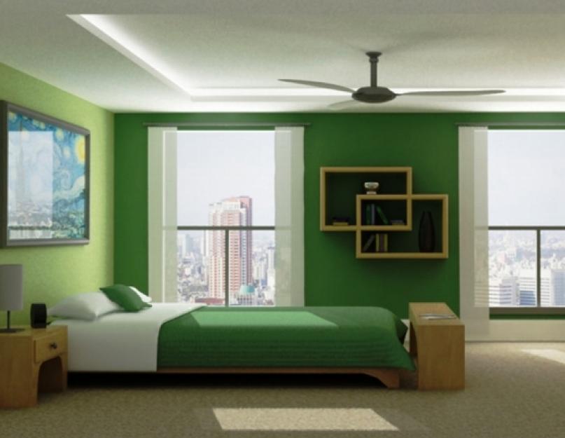 Использование зеленого цвета в спальне: релакс и гармония. Дизайн зеленой спальни