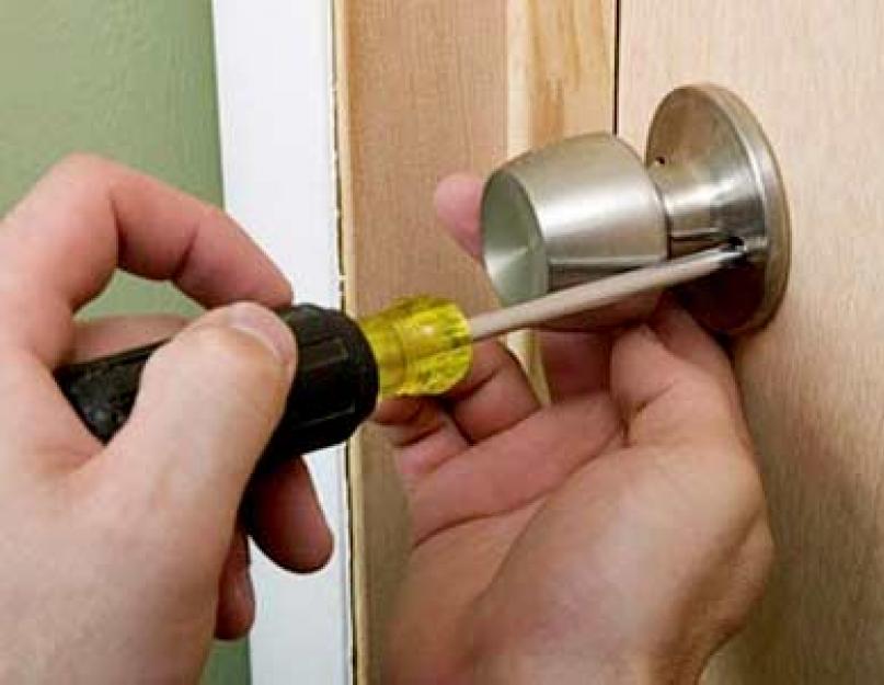 Как открутить дверную ручку круглую. Как разобрать дверную ручку межкомнатной двери? Как можно снять круглую ручку