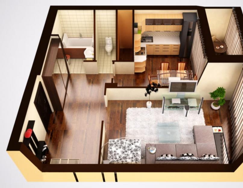 Разработка индивидуальных дизайн-проектов двухкомнатных квартир. Дизайн двухкомнатной квартиры: перепланировка, зонирование и идеальный ремонт Планировка двухкомнатной квартиры 60