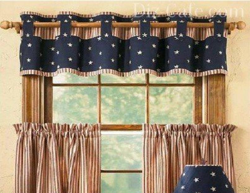 Шторы для дачи: текстиль в гармонии с природой. Кухонные шторы для дачи своими руками Деревенские шторки