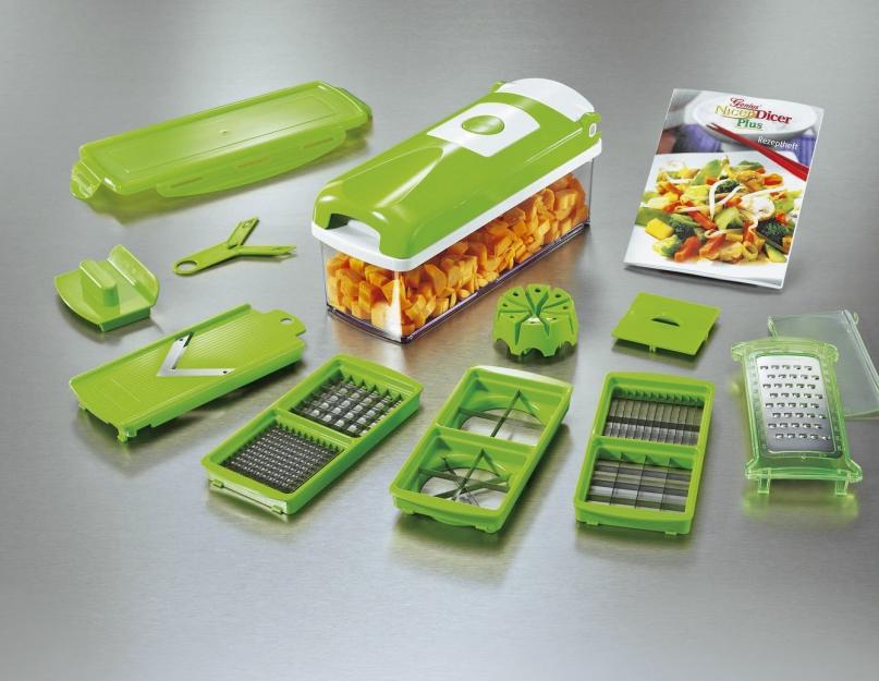 Нарезка овощей кубиками овощерезка. Нужен ли блендер с нарезкой кубиками? О чем важно помнить при выборе данной «помощницы» по кухне