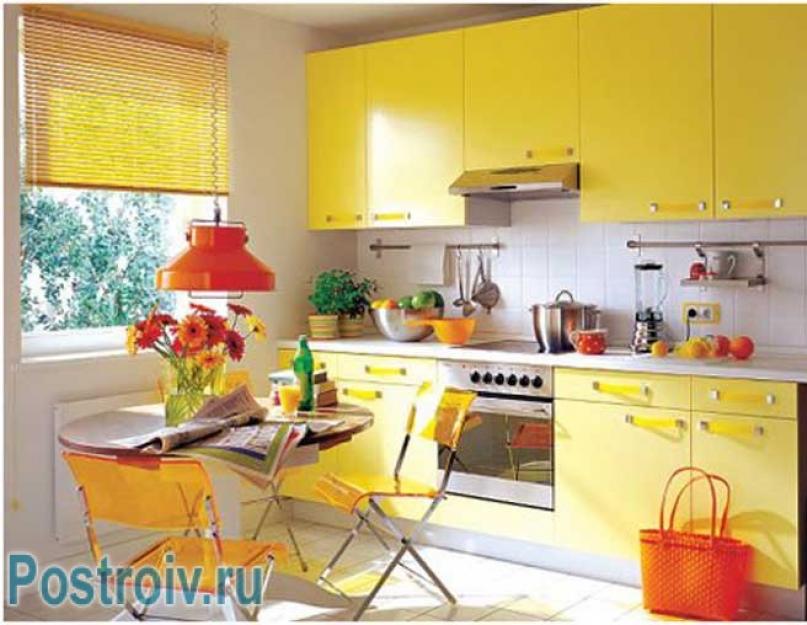 Желто красная кухня. С какими цветами сочетать желтые стены на кухне: советы и решения от дизайнеров (60 фото)