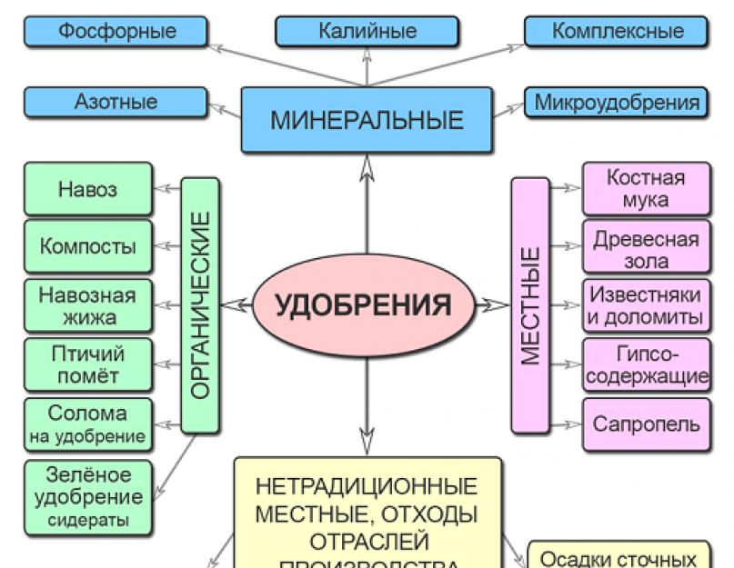 Какие виды удобрений. Схема виды Минеральных удобрений. Виды неорганических удобрений. Минеральные удобрения их виды. Классификация удобрений схема.