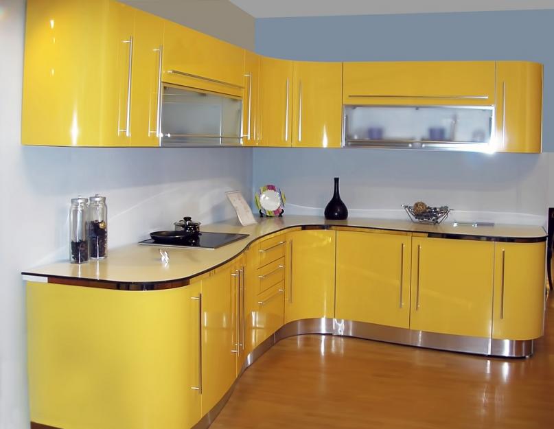 Кухня в светло желтых тонах. Дизайн желтой кухни (реальные фото)