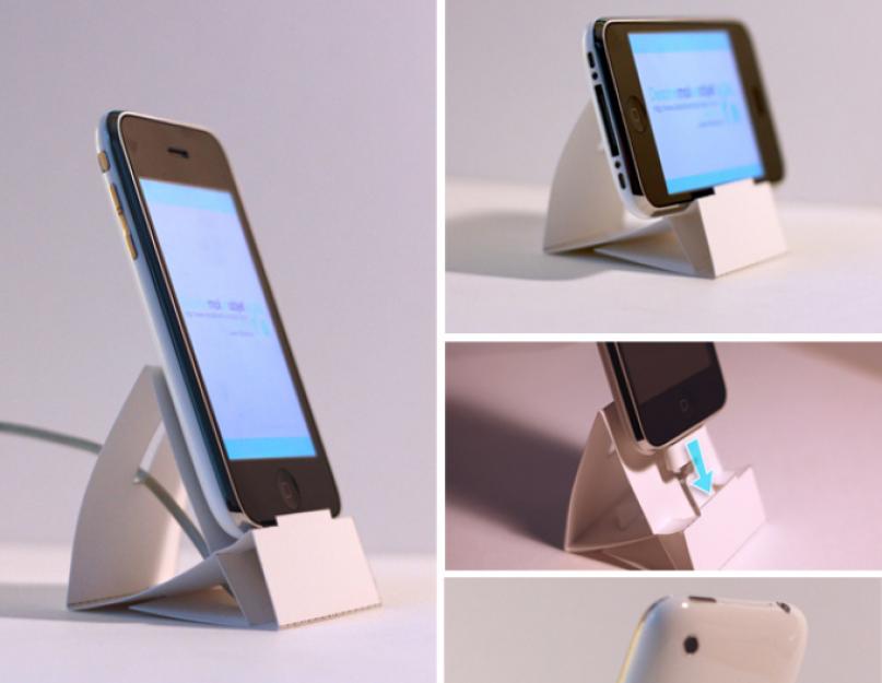 Подставка для смартфона на стол своими руками. Подставка для телефона своими руками: как сделать? Модульное оригами: подставка для телефона