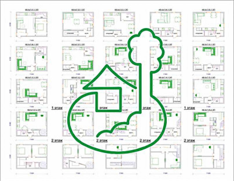 Дом 14 на 8 двухэтажный. План одноэтажного дома: варианты готовых проектов с фото-примерами