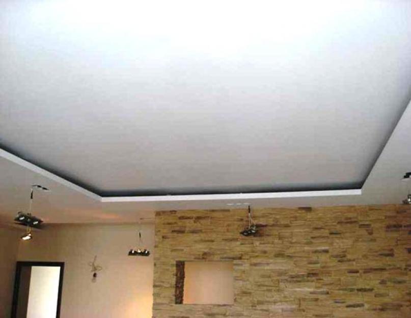 Схема сборки подвесного потолка из гипсокартона. Подвесной потолок из гипсокартона своими руками