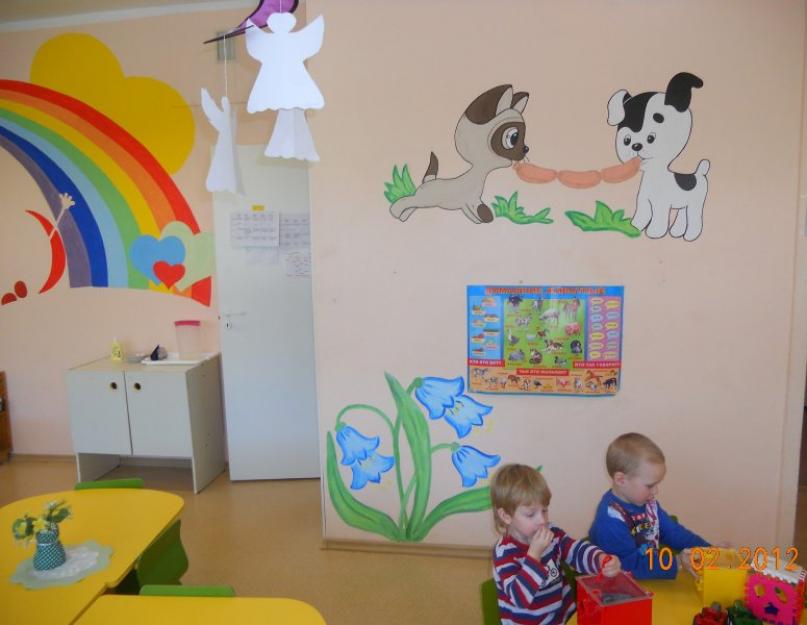 Эскизы оформления помещений детского сада. Оформляем группу в детском саду: интерьер спальни, дизайн раздевалки, веранды и беседки (54 фото)