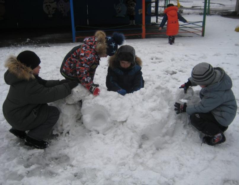 Как сделать снежный замок своими руками. Постройка из снега «Снежная крепость»