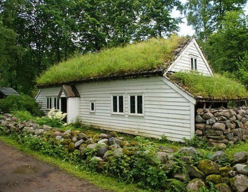 Крыша из земли и травы. Что такое норвежская крыша и нужна ли она вам? Достоинства зеленой эко-кровли