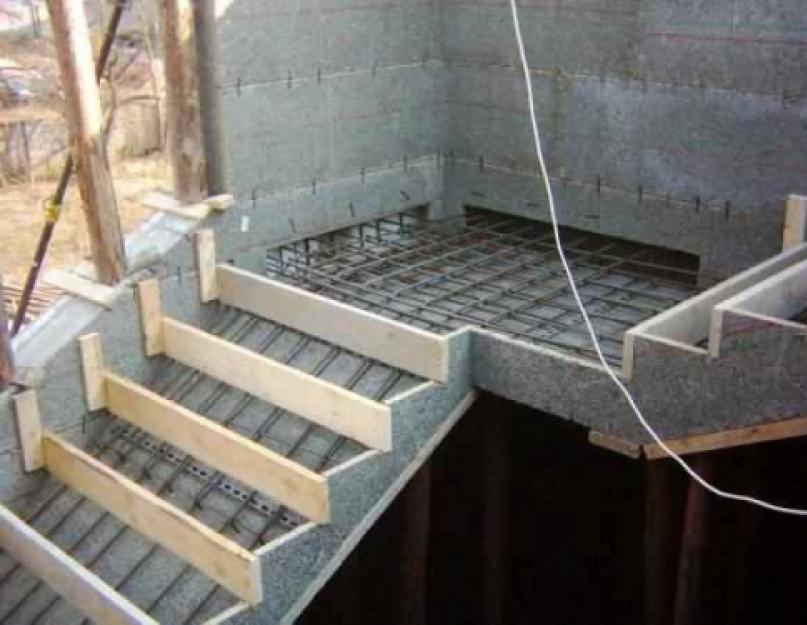 Как заливать монолитные бетонные лестницы? Как сделать ступеньки из бетона Лестница монолитная своими руками. 