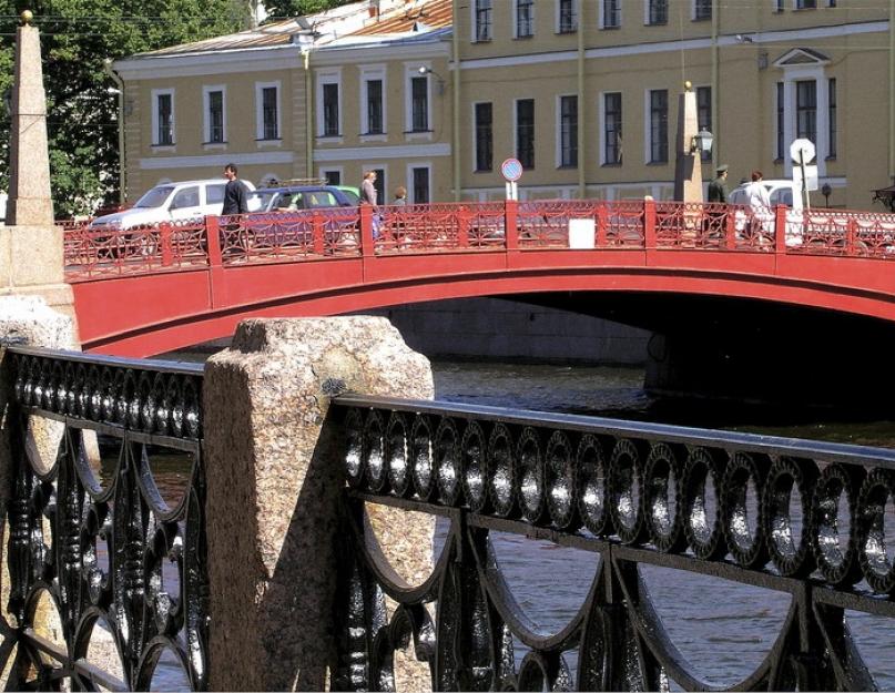Красный мост. Декоративный садовый мостик Красный мостик