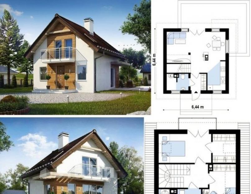 Хорошие проекты домов с мансардой гаражом. Польские проекты домов с мансардой и гаражом