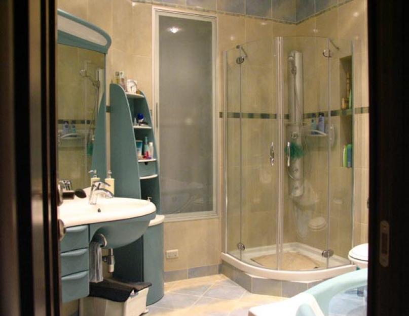 Ванная и душевая в одной комнате. Плюсы и минусы душевой кабины в ванной комнате: фото интерьеров