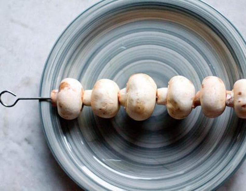 Маринад для шампиньонов – лучшие рецепты ароматных грибов. Маринад для шампиньонов на мангале на основе сметаны, соевого соуса, вина
