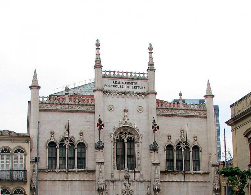 Португальская королевская библиотека в рио де жанейро.  Фото и описание