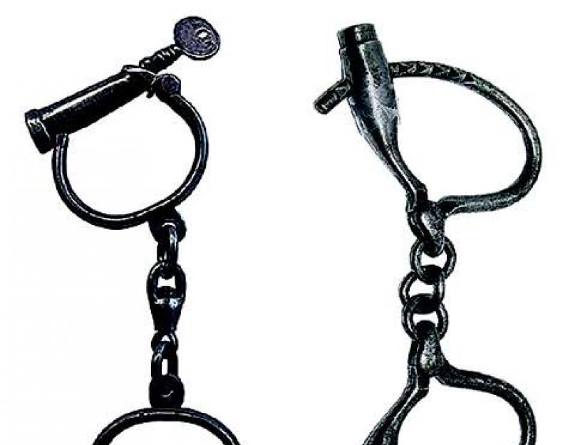 Когда появились наручники в мире. Как пользоваться наручниками и как открыть их без ключа? Когда запрещено применять специальные средства в виде наручников