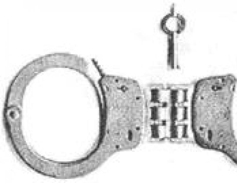 Одевание наручников. Наручники: пассивные спецсредства на страже порядка