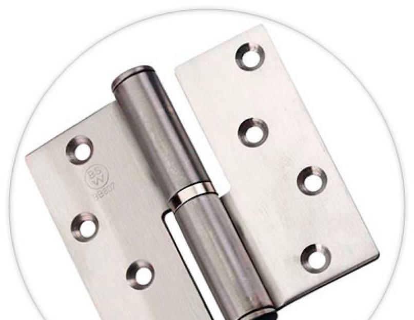 Петля стальные для металлических дверей. Какие виды петель и крепежей послужат для металлических входных дверей? Материалы, используемые для петель