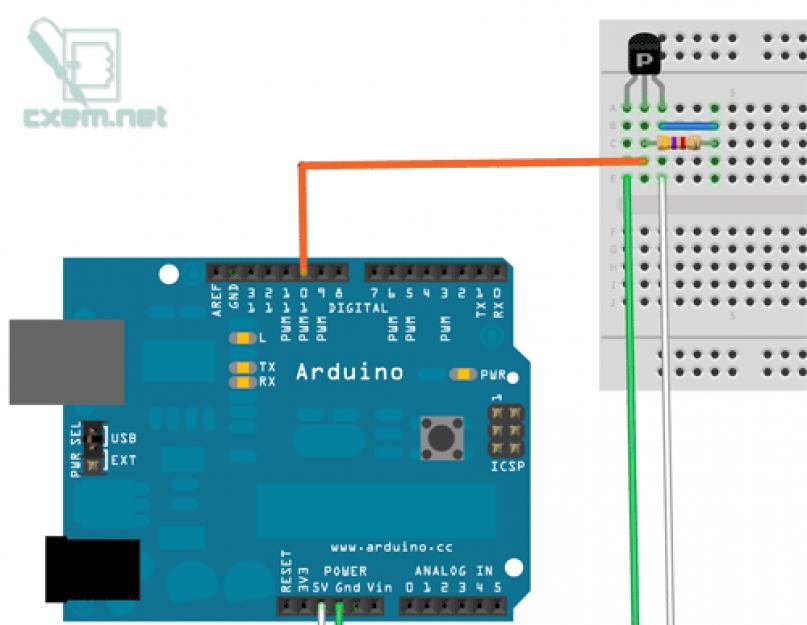 Подключение нескольких ds18b20 к arduino. Arduino и цифровой датчик температуры DS18B20