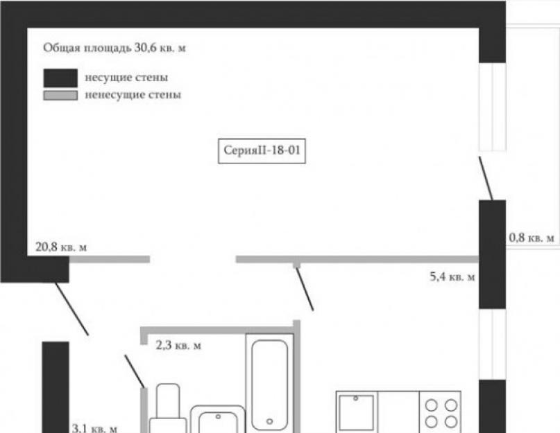 Примеры ремонта студии 30 кв м. Дизайн интерьера однокомнатной квартиры
