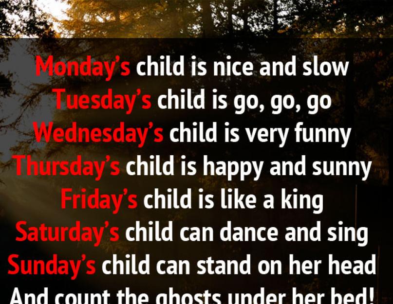 Как переводится дни недели на английском. Произношение дней недели на английском