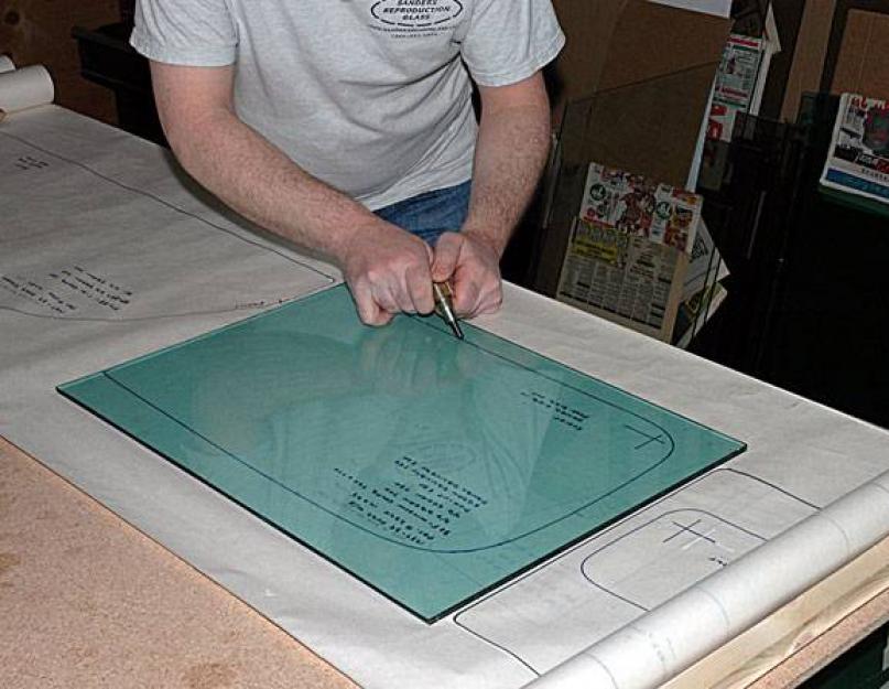 как правильно резать стекло масляным стеклорезом