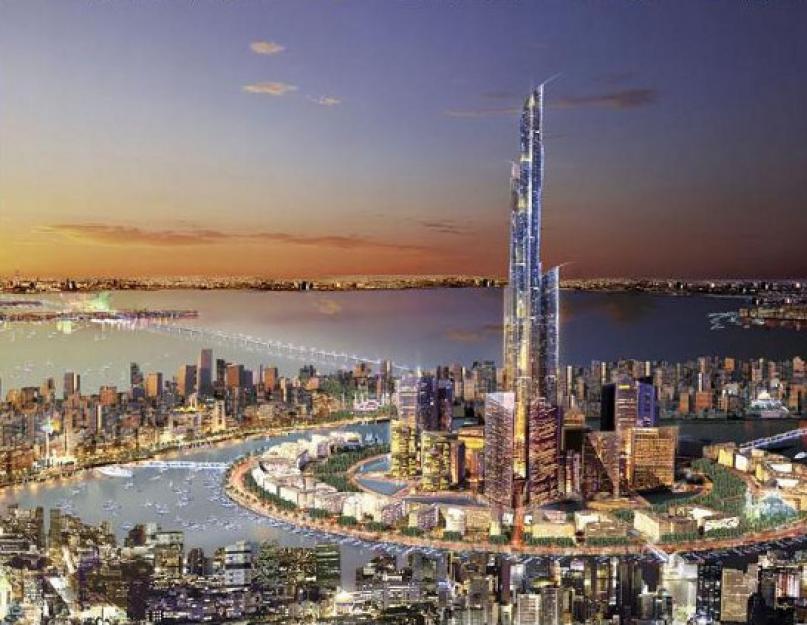 Самые высокие строящиеся здания. Пять километровых небоскрёбов, которые уже строятся или планируются Проекты небоскребов будущего