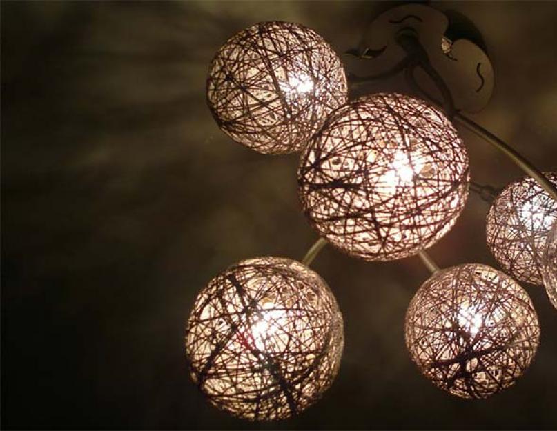 Бумажные светильники шары. Декор люстры своими руками: новые идеи и материалы (53 фото)