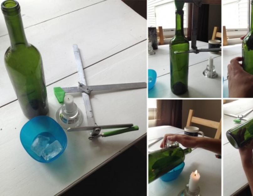 Как разрезать стеклянную бутылку обычной ниткой. Мастер-класс: как разрезать бутылку ниткой