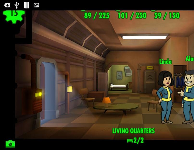 Fallout shelter размеры комнат. Комнаты в Fallout Shelter, как пользоваться комнатами? Создание оружия и одежды